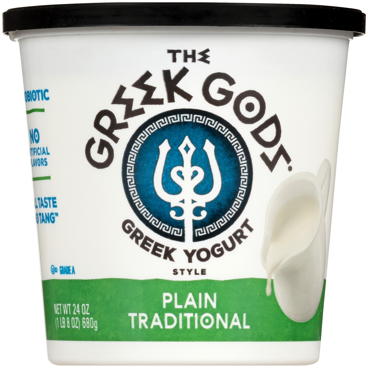 slide 2 of 7, The Greek Gods Plain Traditional Greek Style Yogurt 24 oz. Tub, 24 oz