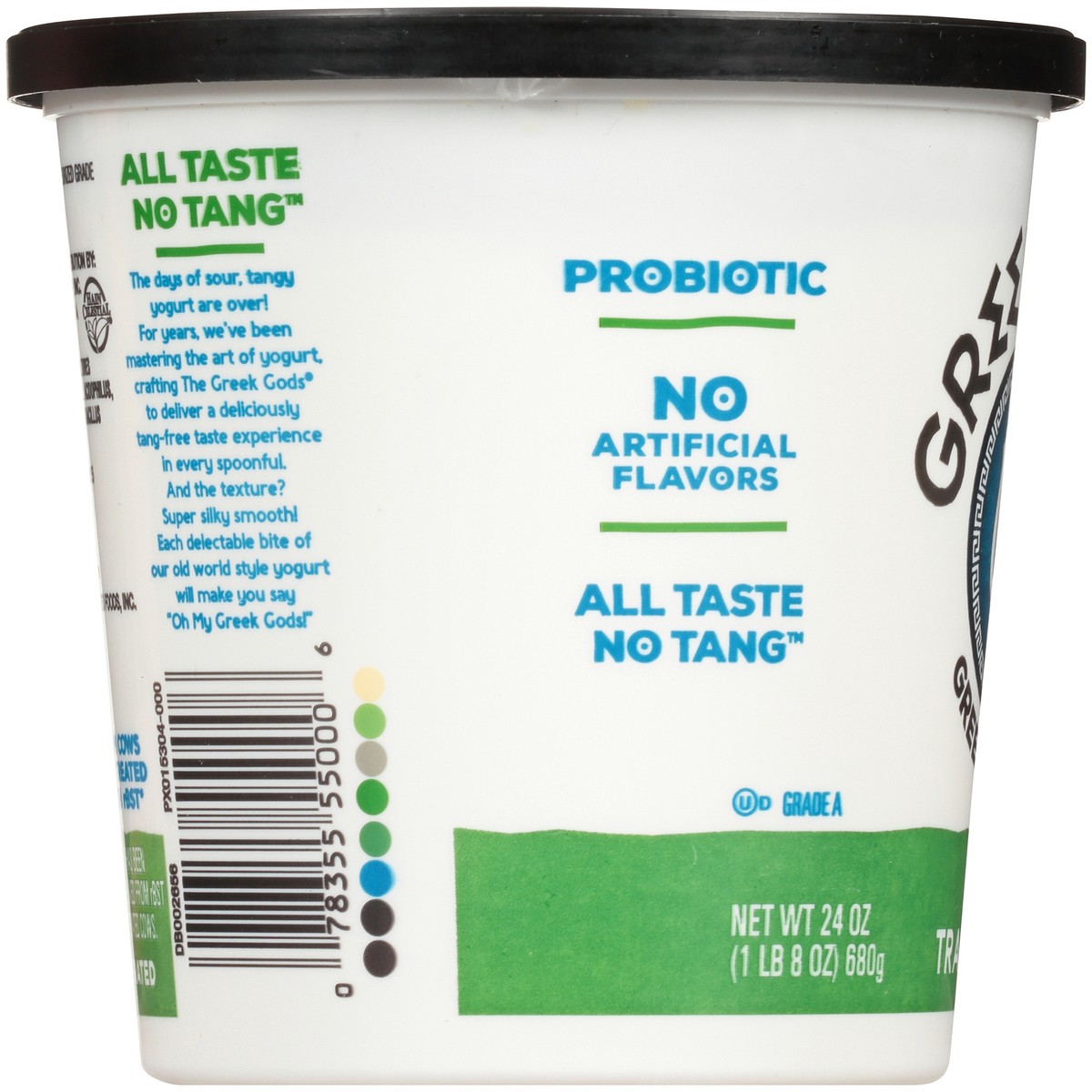 slide 3 of 7, The Greek Gods Plain Traditional Greek Style Yogurt 24 oz. Tub, 24 oz