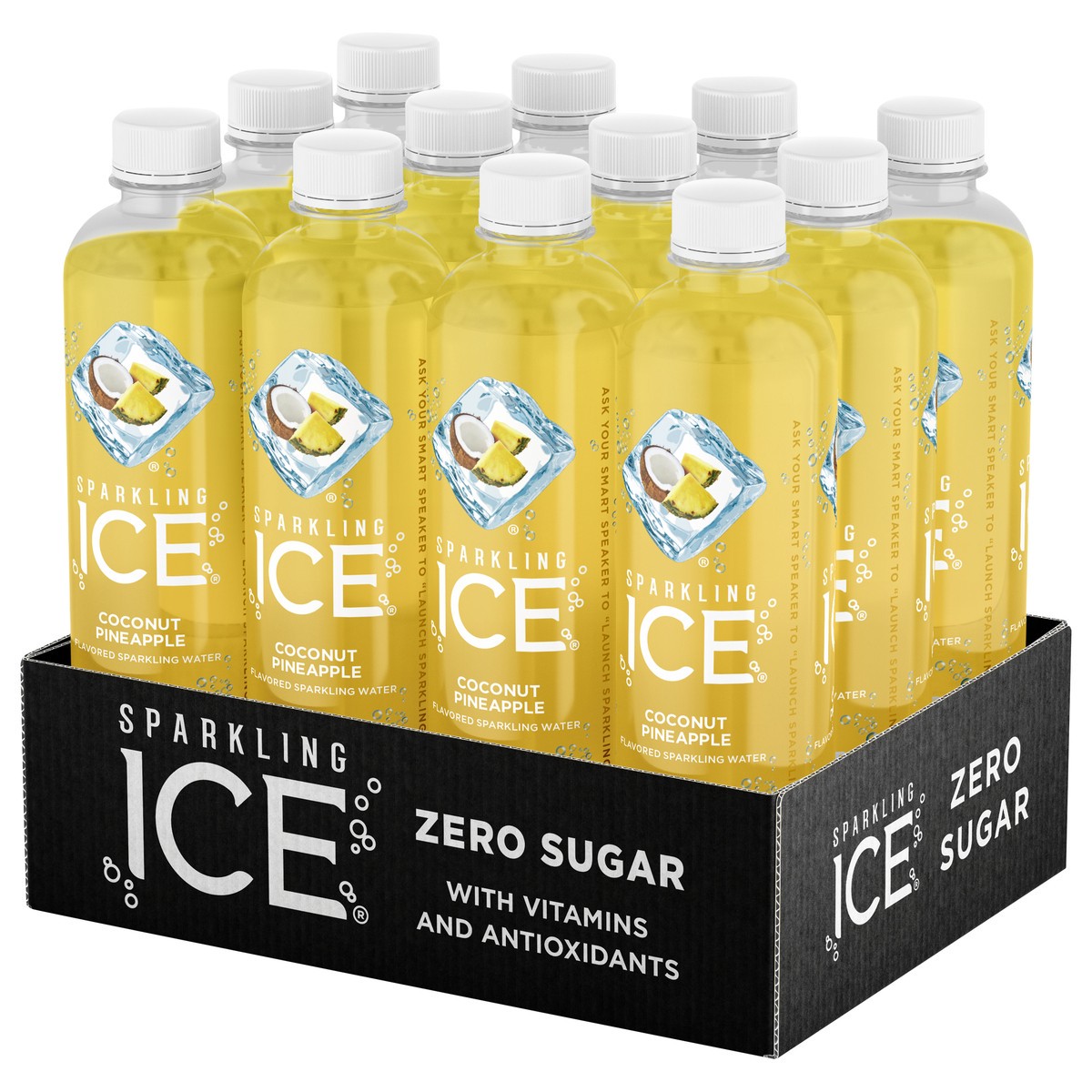 slide 8 of 9, Sparkling Ice Coconut Pineapple Sparkling Water 12-17 Fl. Oz. Plastic Bottles, 17 fl. oz. plastic bottles