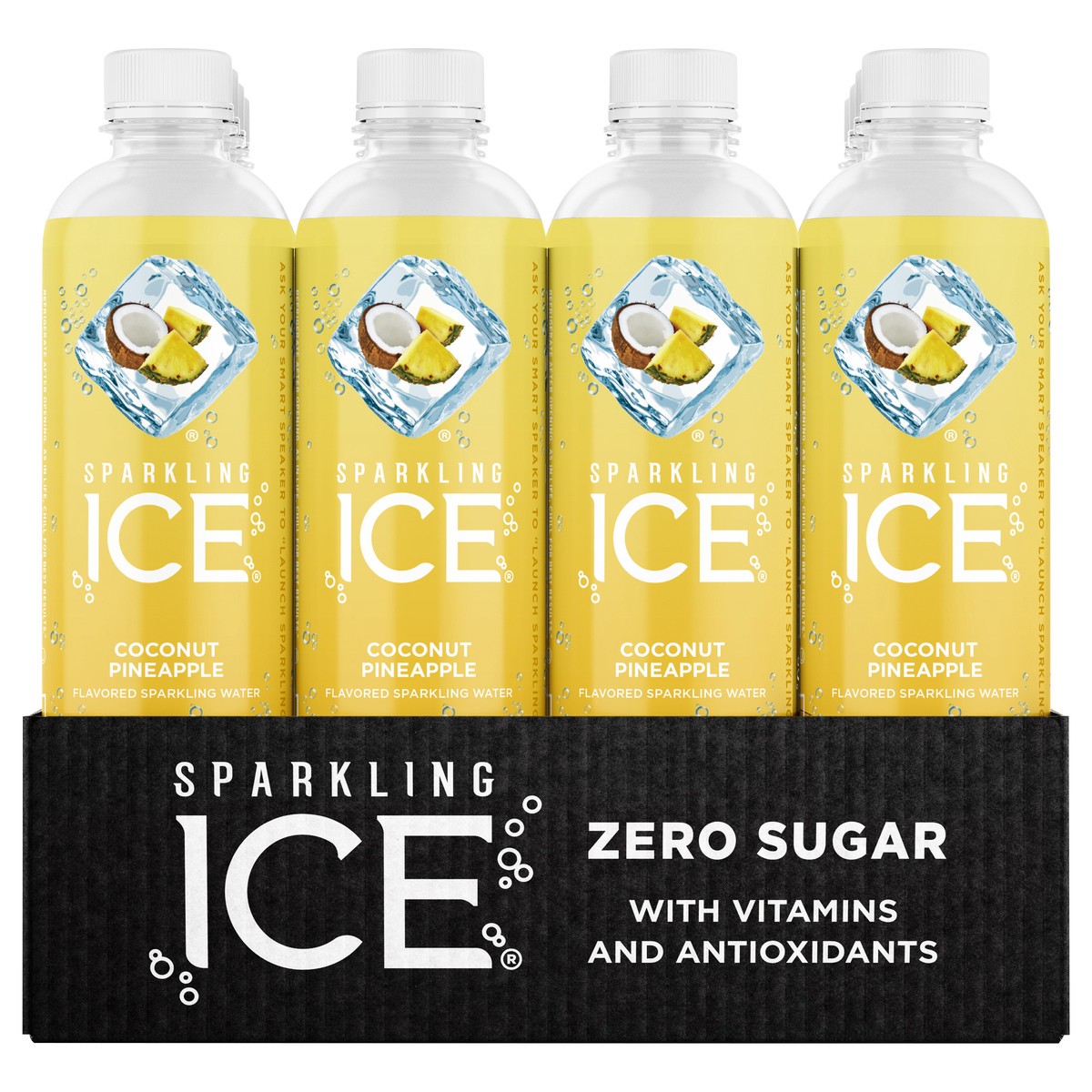 slide 4 of 9, Sparkling Ice Coconut Pineapple Sparkling Water 12-17 Fl. Oz. Plastic Bottles, 17 fl. oz. plastic bottles