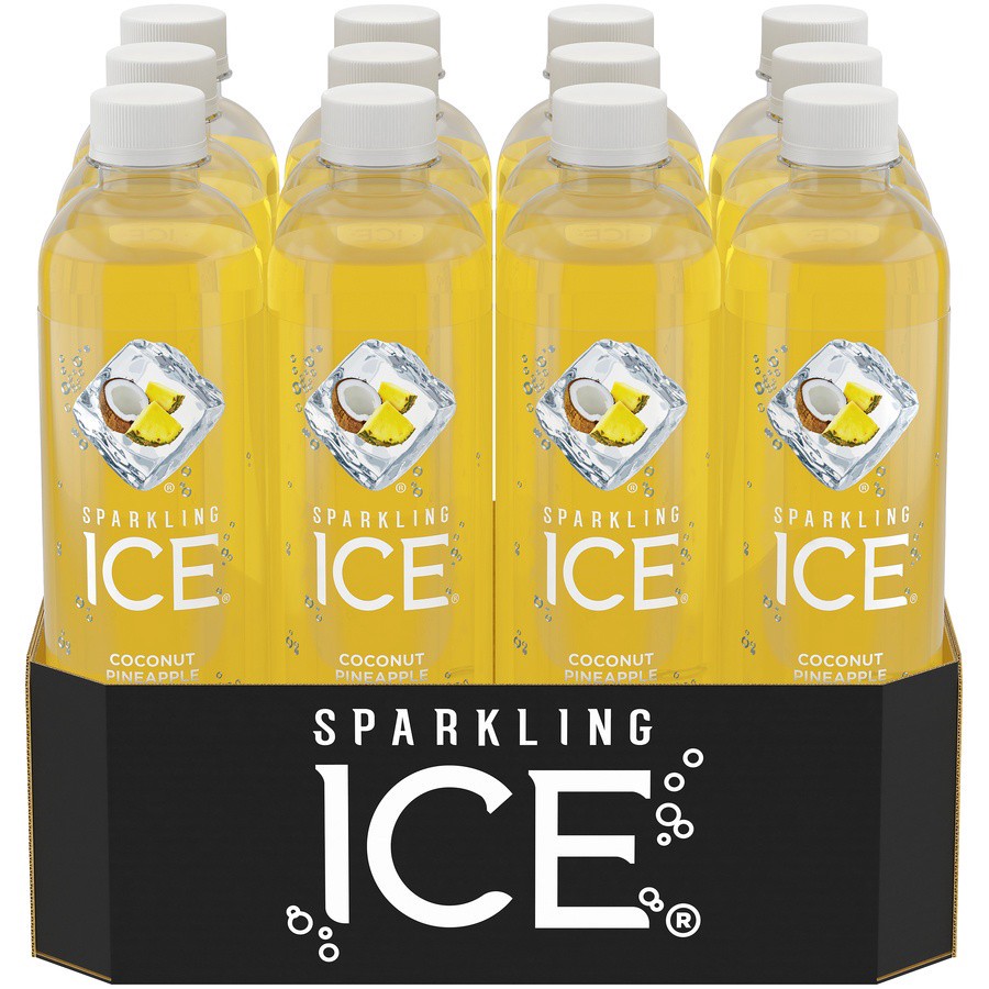 slide 1 of 9, Sparkling Ice Coconut Pineapple Sparkling Water 12-17 Fl. Oz. Plastic Bottles, 17 fl. oz. plastic bottles