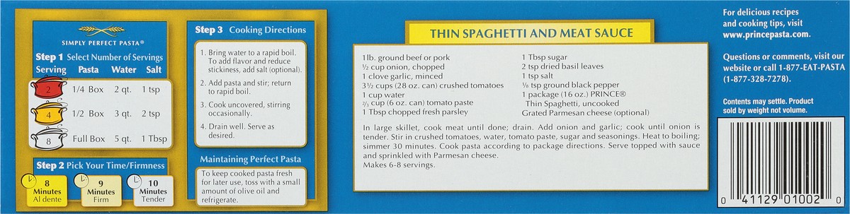 slide 7 of 9, Prince Thin Spaghetti 16 oz, 16 oz