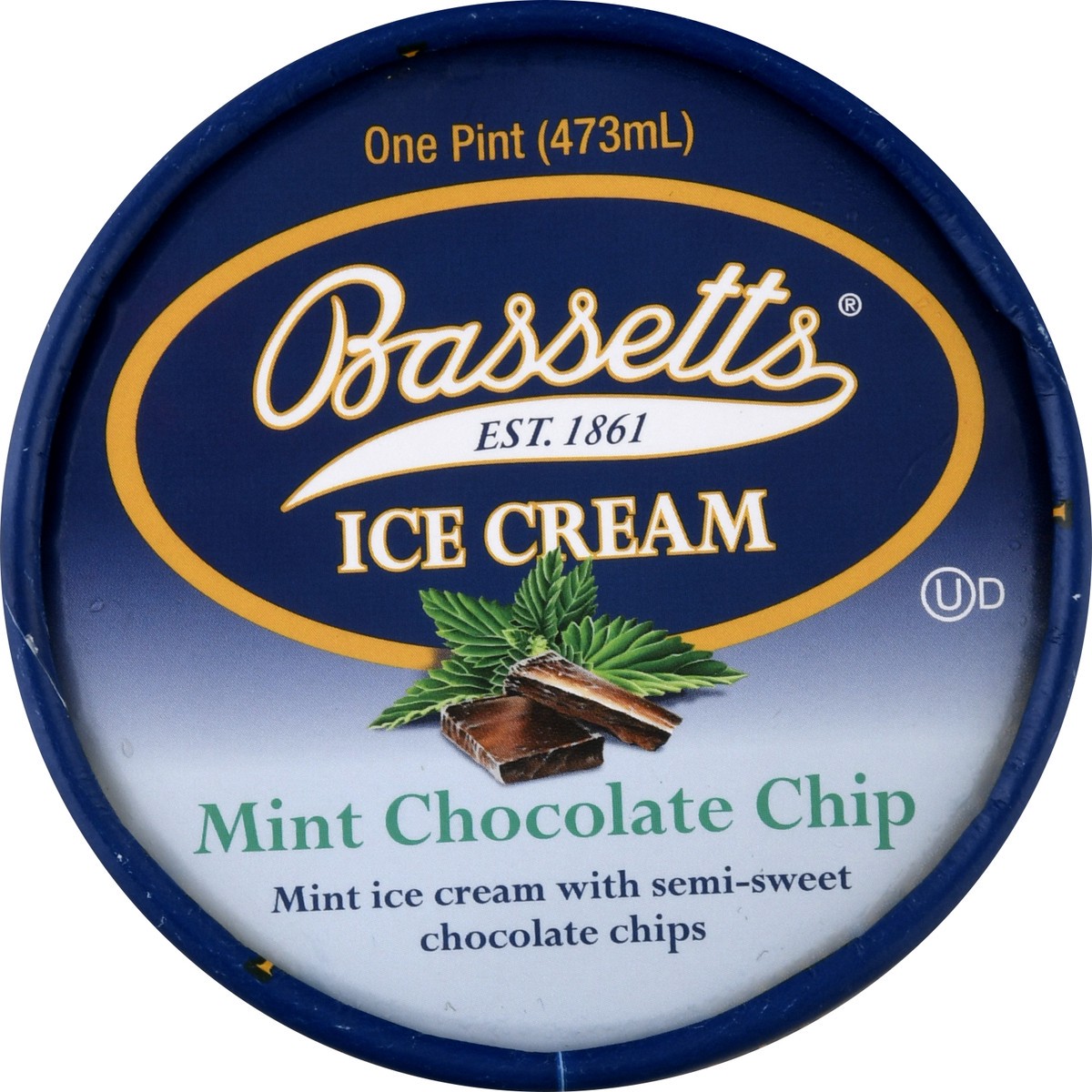slide 11 of 13, Bassetts Mint Chocolate Chip Ice Cream 1 pt, 1 pint