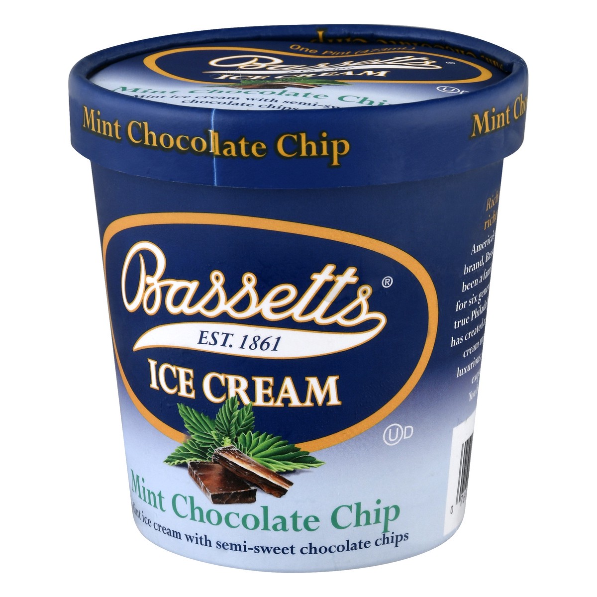 slide 7 of 13, Bassetts Mint Chocolate Chip Ice Cream 1 pt, 1 pint