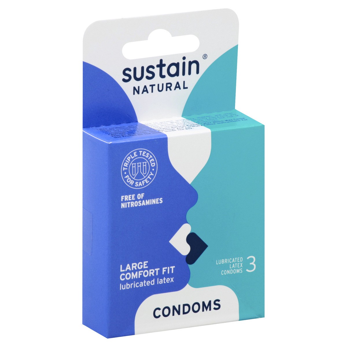 slide 4 of 5, Sustain Condoms 3 ea, 3 ct