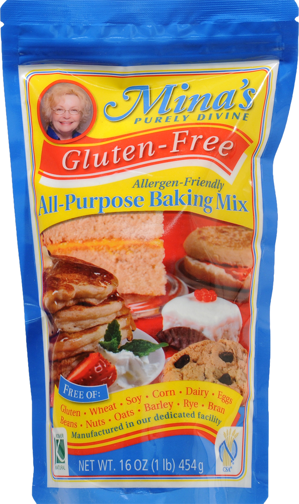 slide 1 of 1, Mina's Purely Divine Gluten Free All Purpose Baking Mix, 16 oz