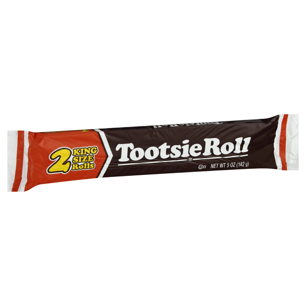 slide 1 of 1, Tootsie Roll Candy Rolls, King Size, 2 ct; 5 oz