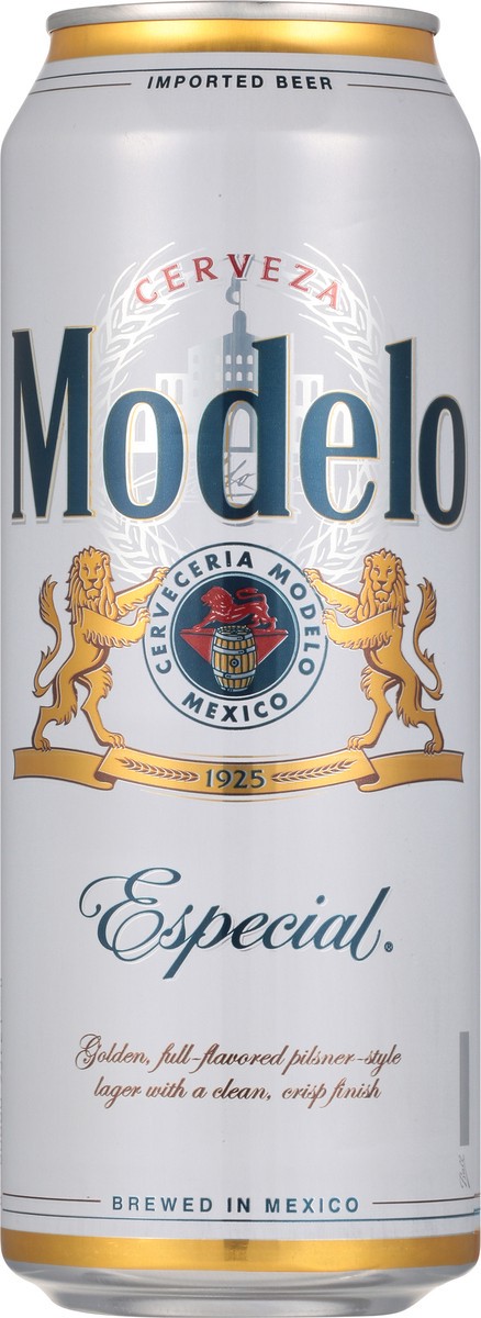 slide 5 of 10, Modelo Mexican Lager Import Beer, 24 fl oz Can, 4.4% ABV, 24 oz