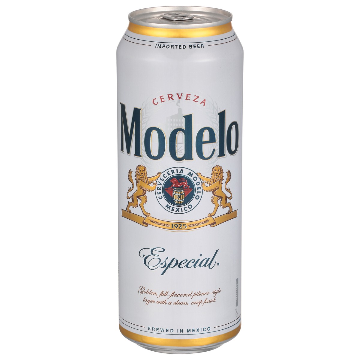 slide 4 of 10, Modelo Mexican Lager Import Beer, 24 fl oz Can, 4.4% ABV, 24 oz