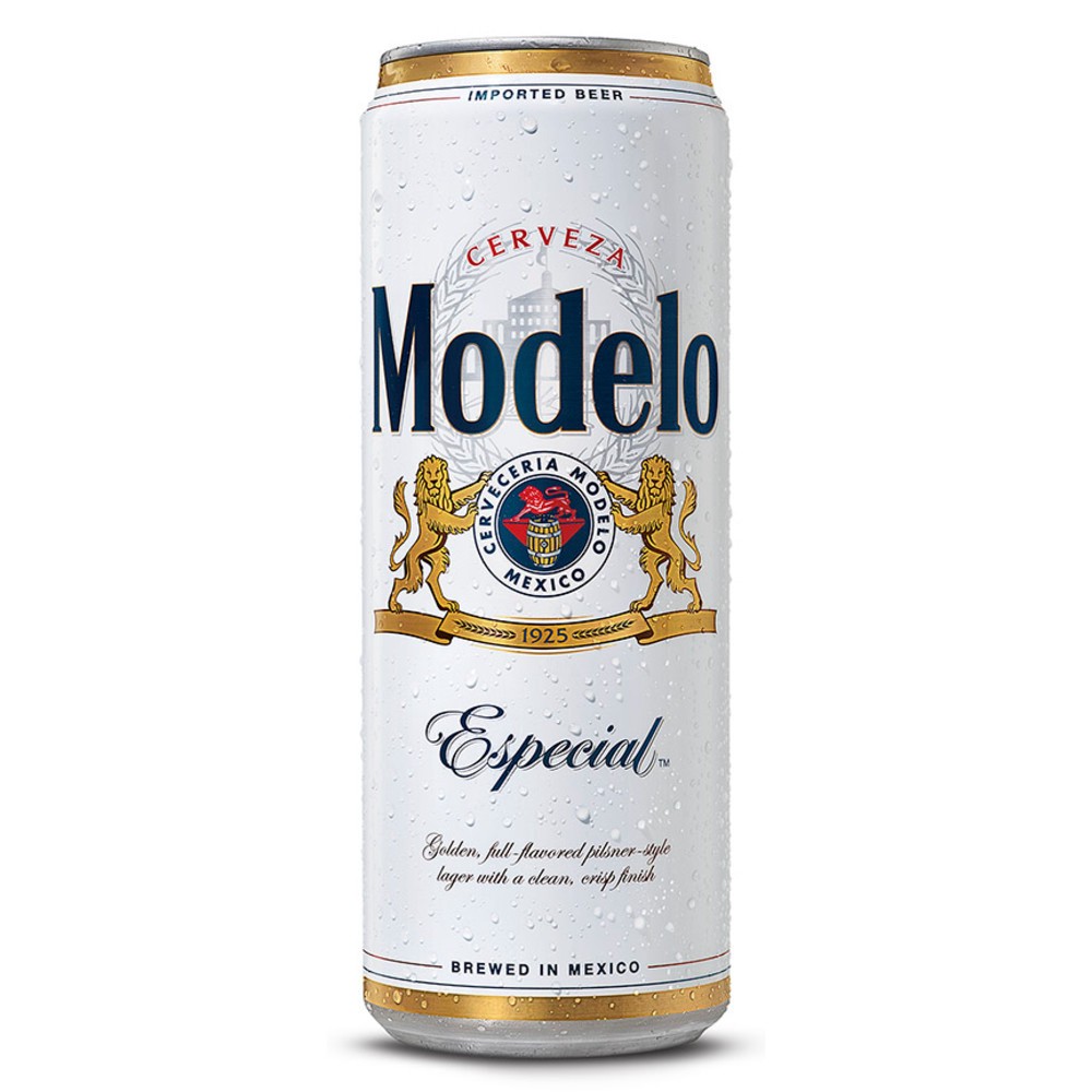 slide 1 of 10, Modelo Mexican Lager Import Beer, 24 fl oz Can, 4.4% ABV, 24 oz