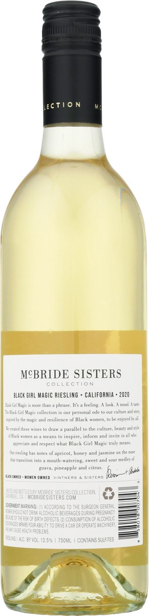 slide 3 of 12, McBride Sisters California Black Girl Magic Riesling 750 ml, 750 ml