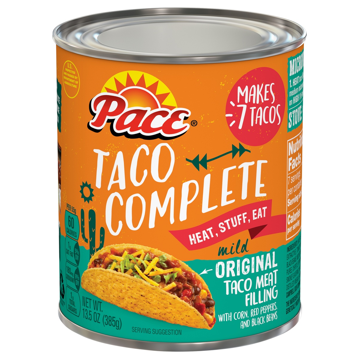 slide 1 of 1, Pace Taco Complete Mild Original, 13.5 oz
