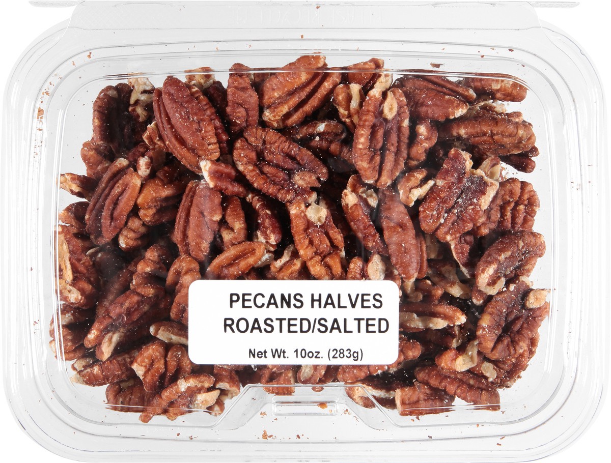 slide 6 of 9, JLM Manufacturing Halves Roasted/Salted Pecans 10 oz, 10 oz