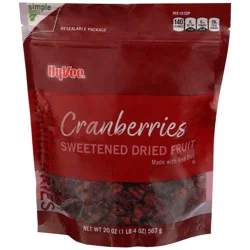 Hy-vee Cranberries Sweetened Dried Fruit