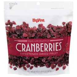 Hy-vee Cranberries Sweetened Dried Fruit