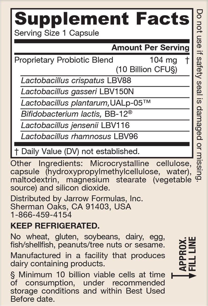 slide 5 of 5, Jarrow Formulas Fem-Dophilus Advanced - Women's Probiotic Supplement - 10 Billion CFU - Supports Vaginal, Urinary Tract & Digestive Health - 2 Clinically Studied Strains - Non-GMO - Gluten Free, 30 ct