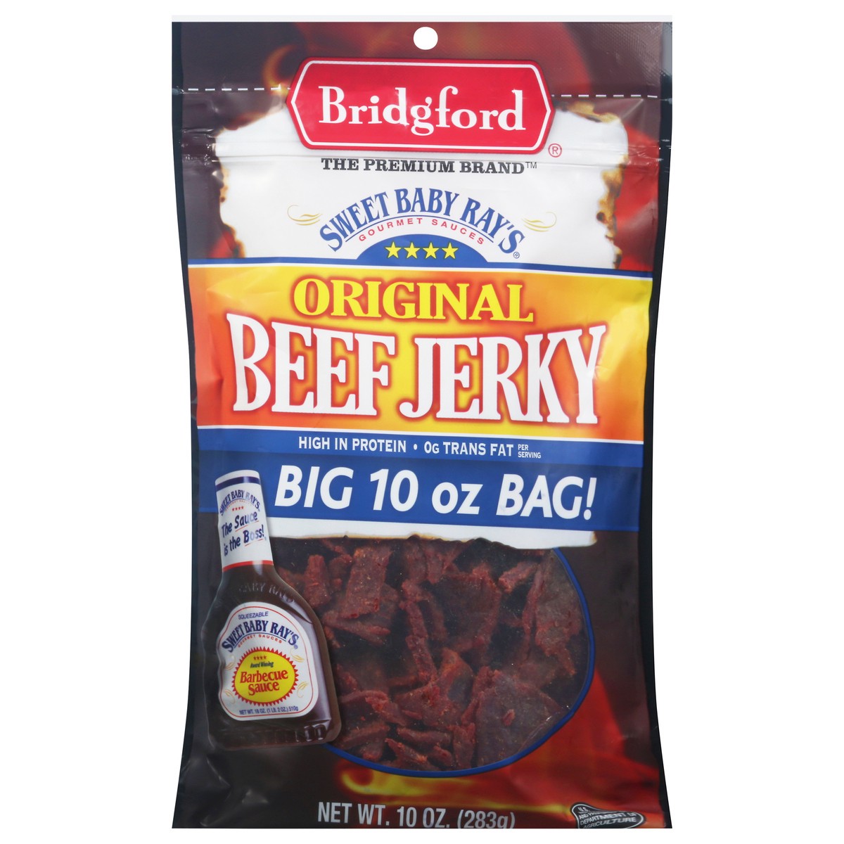 slide 7 of 11, Bridgford Original Beef Jerky 10 oz, 10 oz