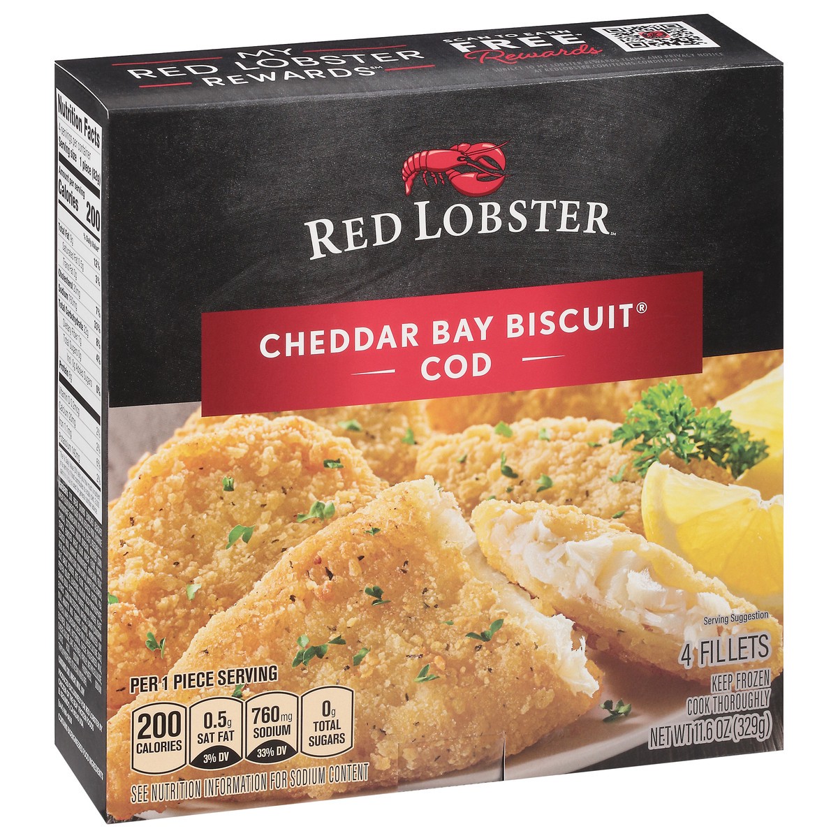 slide 2 of 11, Red Lobster Cheddar Bay Biscuit Cod, 11.6 oz