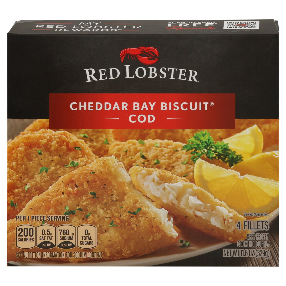 slide 1 of 11, Red Lobster Cheddar Bay Biscuit Cod, 11.6 oz