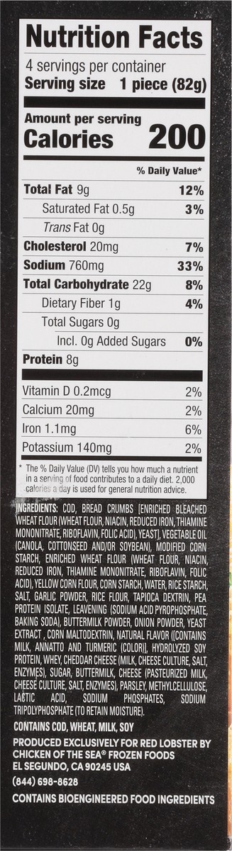 slide 7 of 11, Red Lobster Cheddar Bay Biscuit Cod, 11.6 oz