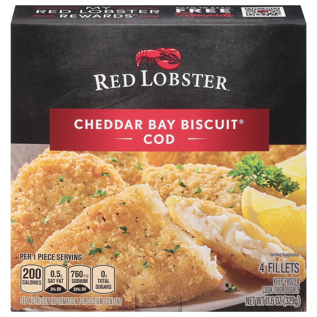 slide 10 of 11, Red Lobster Cheddar Bay Biscuit Cod, 11.6 oz