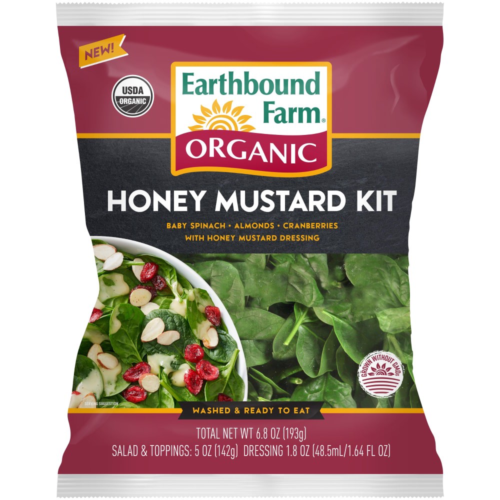 slide 1 of 1, Earthbound Farm Organic Organic Honey Mustard Kit, 6.8 oz
