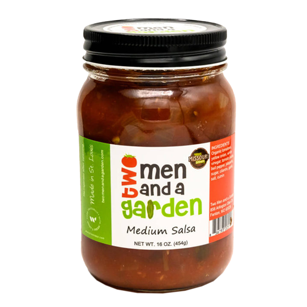 slide 1 of 1, Two Men and a Garden Medium Salsa, 16 oz