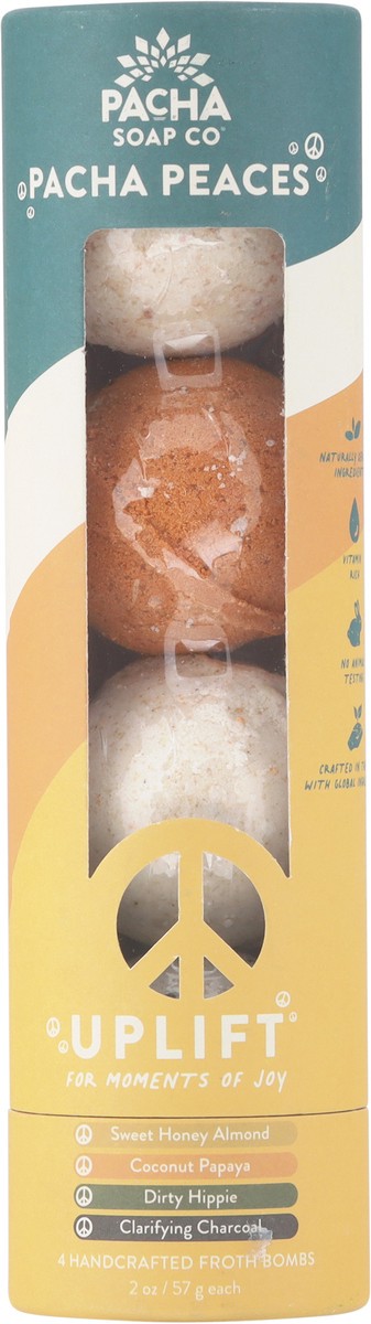 slide 3 of 12, Pacha Soap Co. Uplift Assorted Froth Bombs 4 - 2 oz Each, 4 ct
