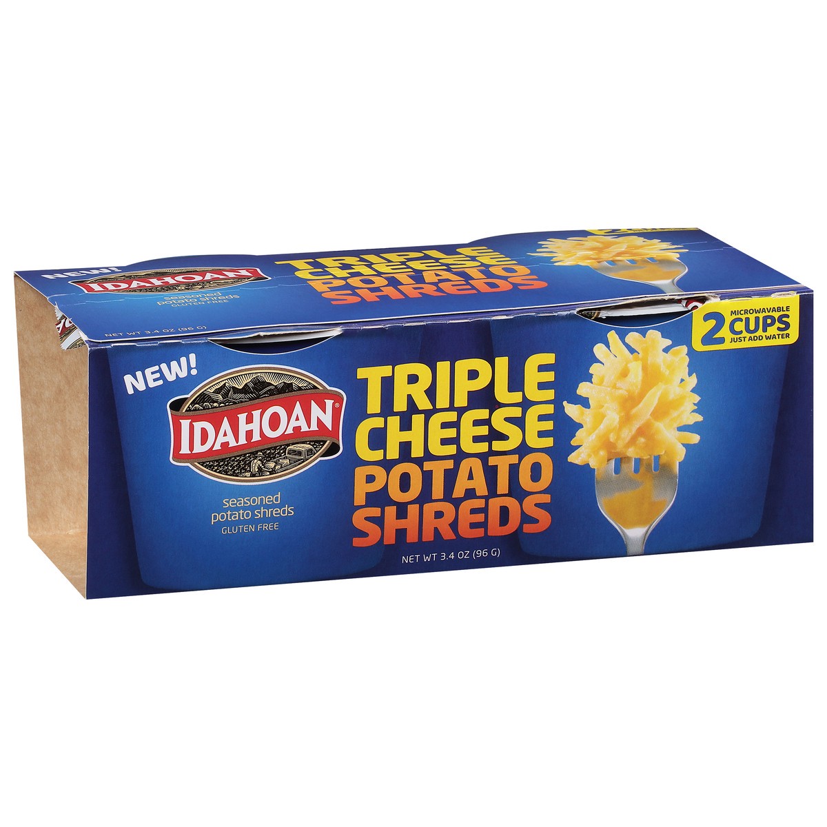 slide 7 of 9, Idahoan Triple Cheese Shreds Cups, 2 ct