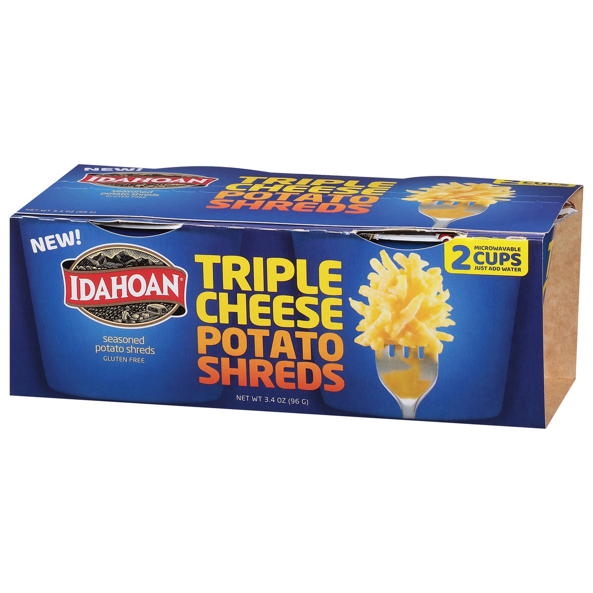 slide 5 of 9, Idahoan Triple Cheese Shreds Cups, 2 ct