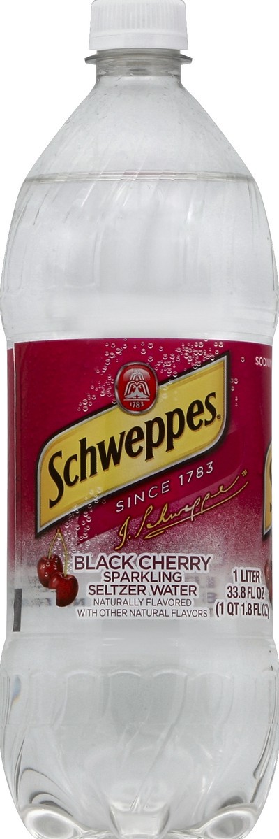 slide 4 of 4, Schweppes Sparkling Seltzer Water 33.8 oz, 1 liter