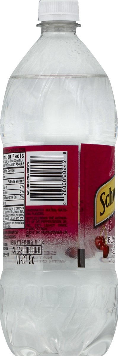 slide 2 of 4, Schweppes Sparkling Seltzer Water 33.8 oz, 1 liter