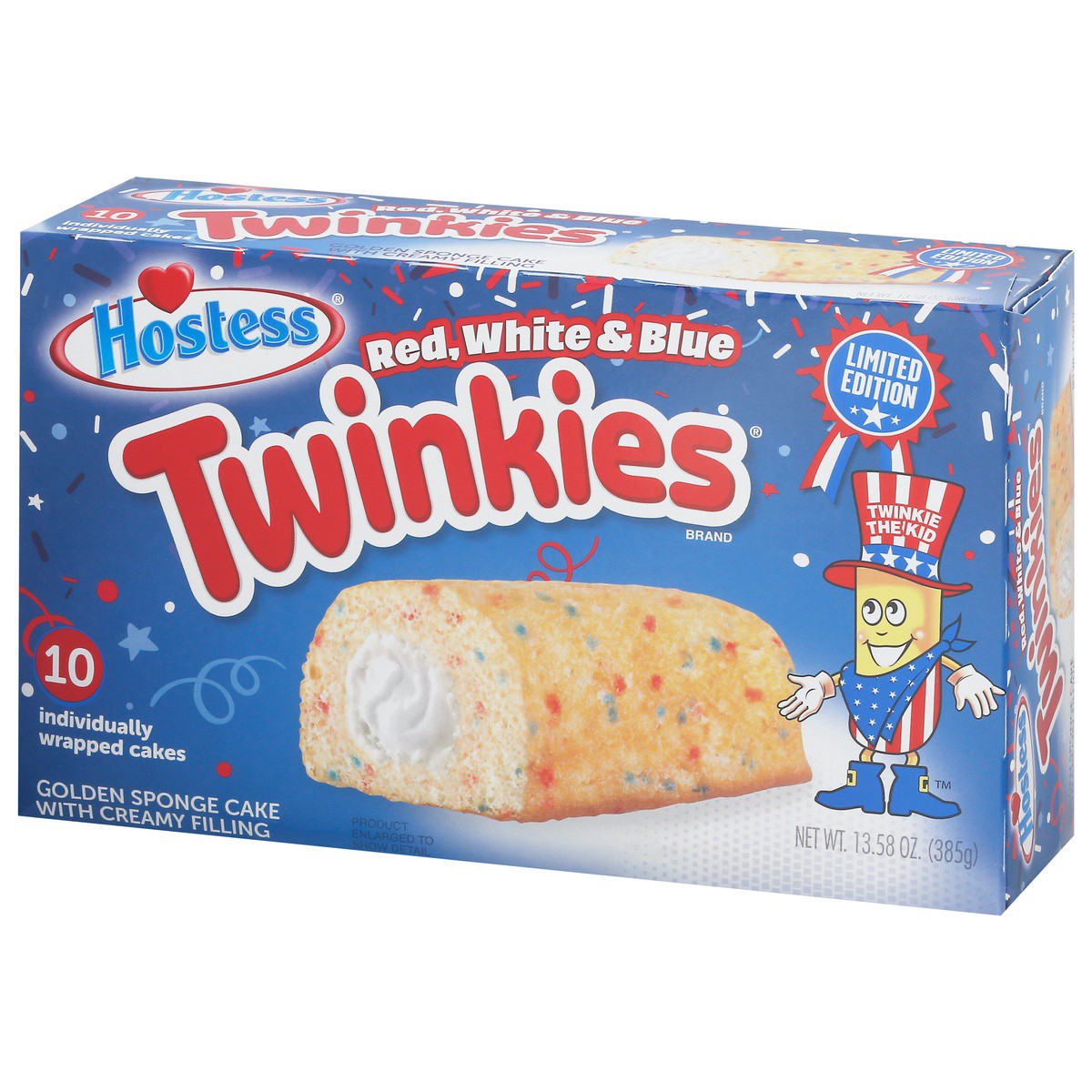 slide 4 of 9, Hostess Red White & Blue Twinkies, 10 ct