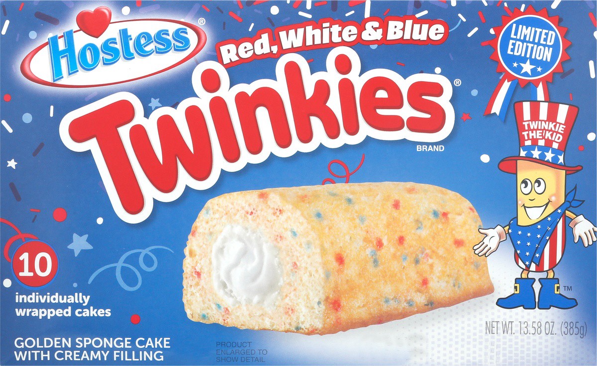 slide 2 of 9, Hostess Red White & Blue Twinkies, 10 ct