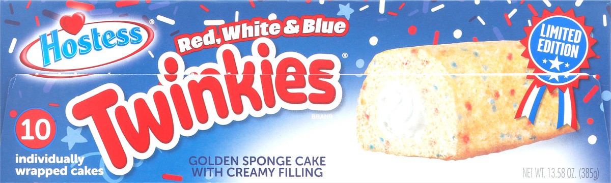 slide 5 of 9, Hostess Red White & Blue Twinkies, 10 ct