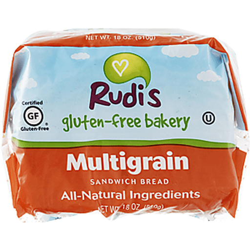 slide 7 of 7, Rudi's Gluten Free, Soy Free, & Dairy Free Multi-Grain Frozen Bread, 18 oz