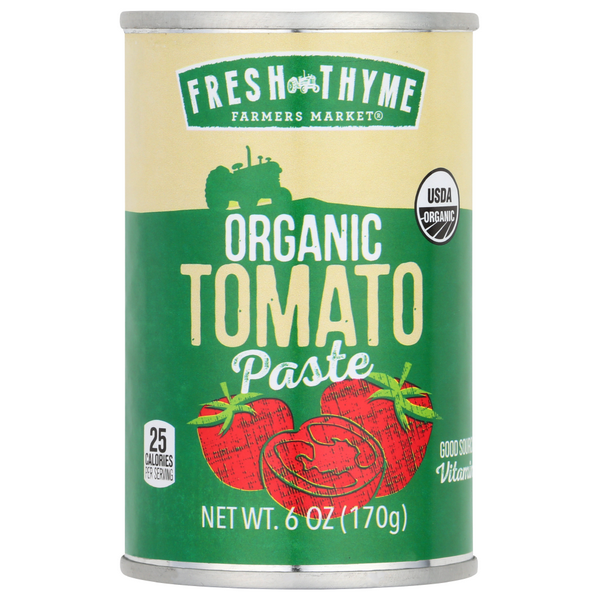 slide 1 of 1, Fresh Thyme Organic Tomato Paste, 6 oz