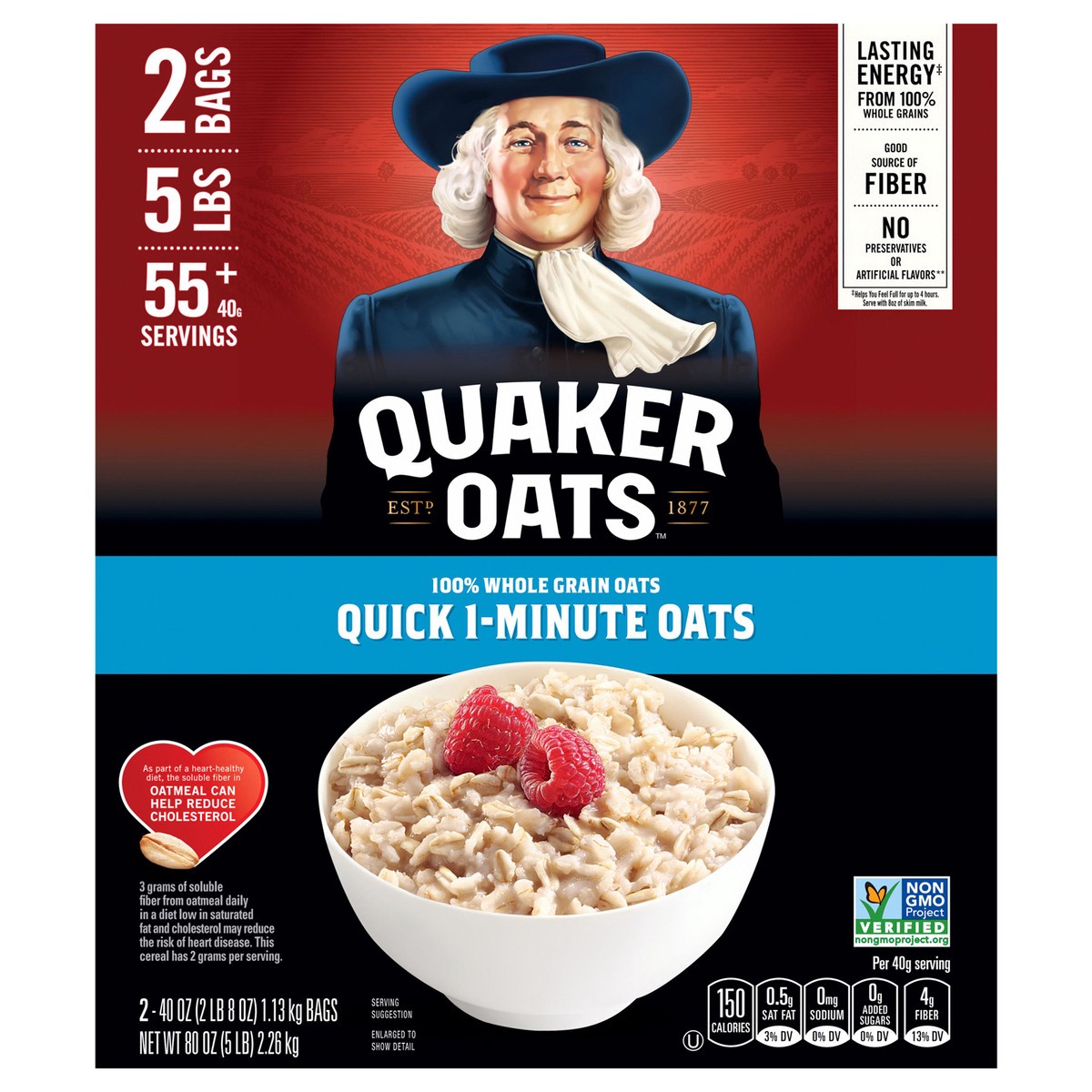 slide 1 of 6, Quaker Oats, 2 ct