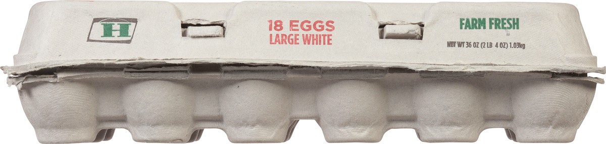 slide 9 of 9, Hillandale Farms Large White Farm Fresh Eggs 18 ea, 18 ct