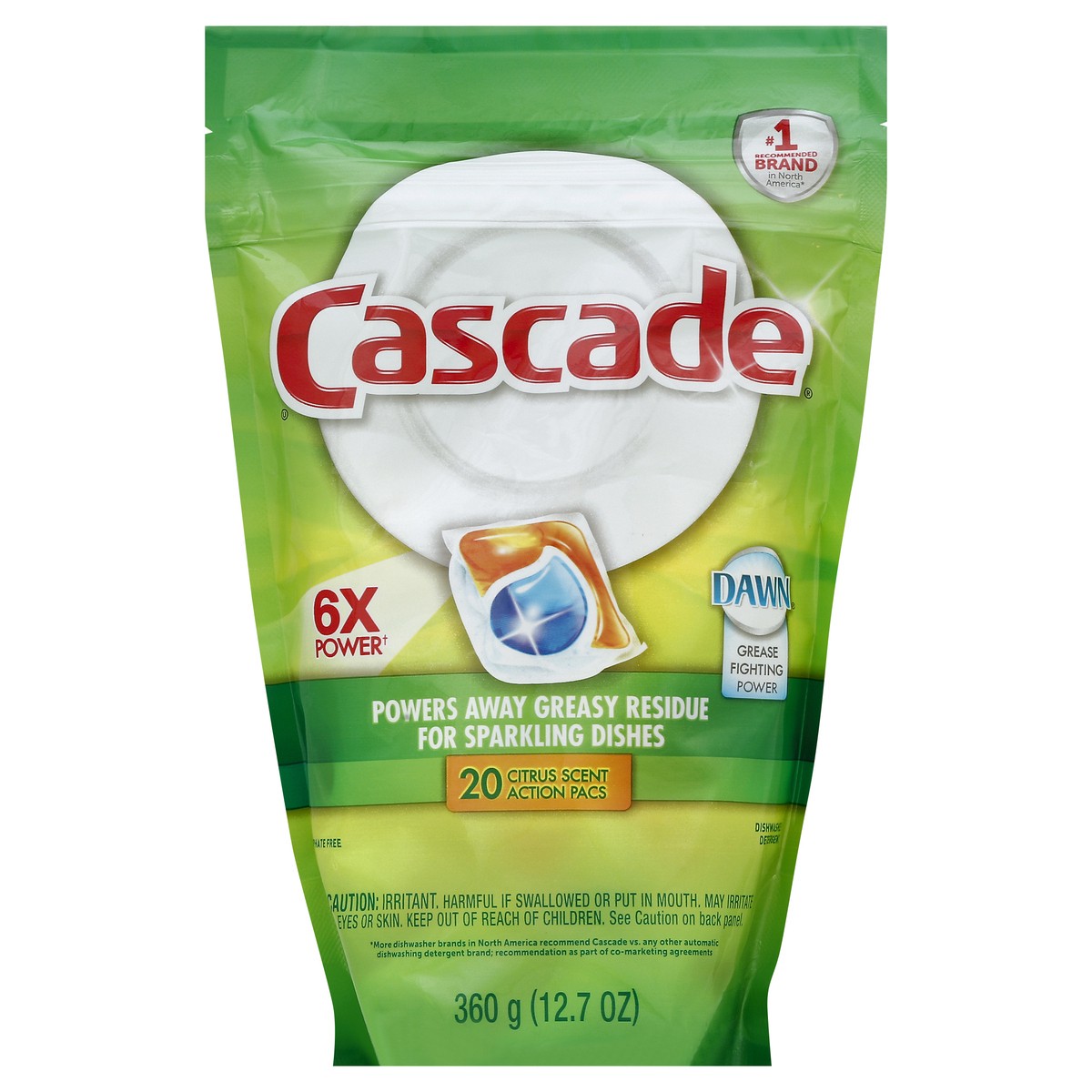 slide 3 of 3, Cascade Dishwasher Detergent 20 ea, 20 ct