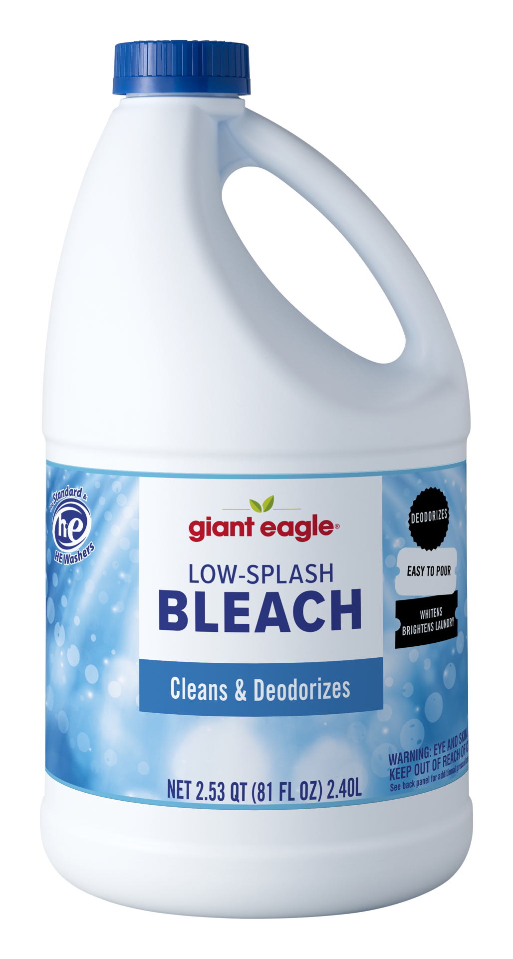 slide 1 of 1, GE Low Splash Bleach, 81 oz