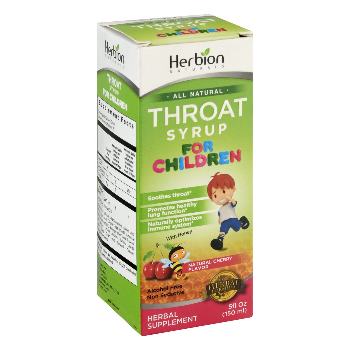 slide 10 of 13, Herbion Naturals Children's with Honey & Natural Cherry Flavor Cough Syrup 5 fl oz, 5 oz