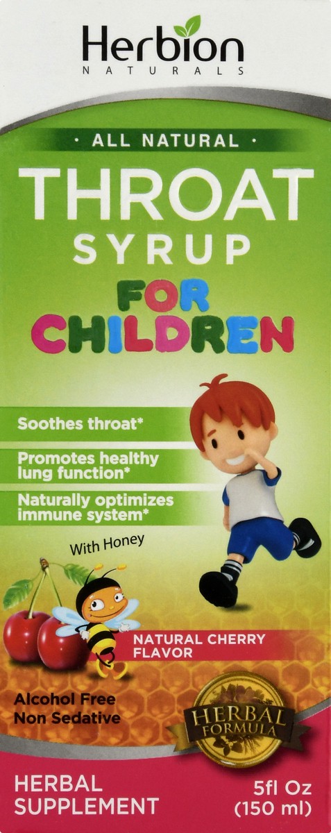 slide 13 of 13, Herbion Naturals Children's with Honey & Natural Cherry Flavor Cough Syrup 5 fl oz, 5 oz