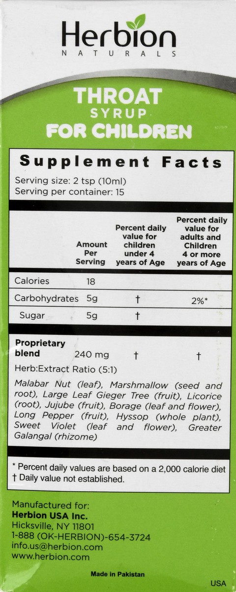 slide 4 of 13, Herbion Naturals Children's with Honey & Natural Cherry Flavor Cough Syrup 5 fl oz, 5 oz