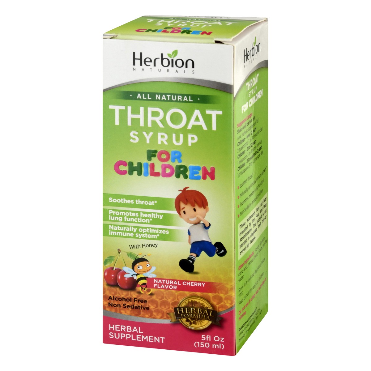 slide 5 of 13, Herbion Naturals Children's with Honey & Natural Cherry Flavor Cough Syrup 5 fl oz, 5 oz