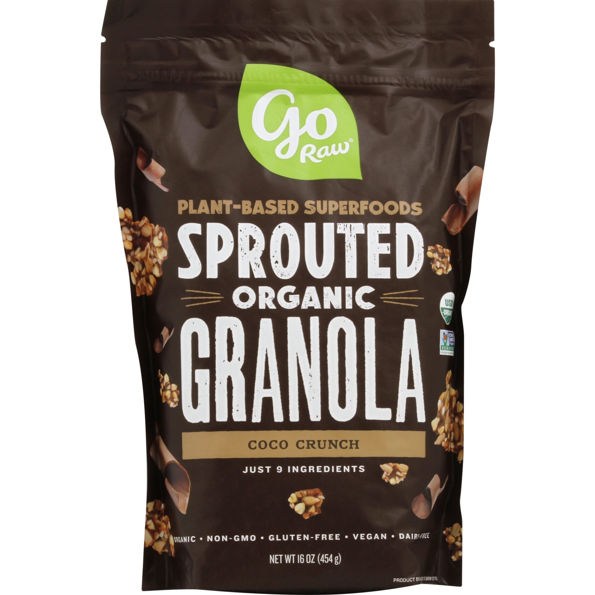 slide 1 of 1, Go Raw Chocolate Granola, 16 oz