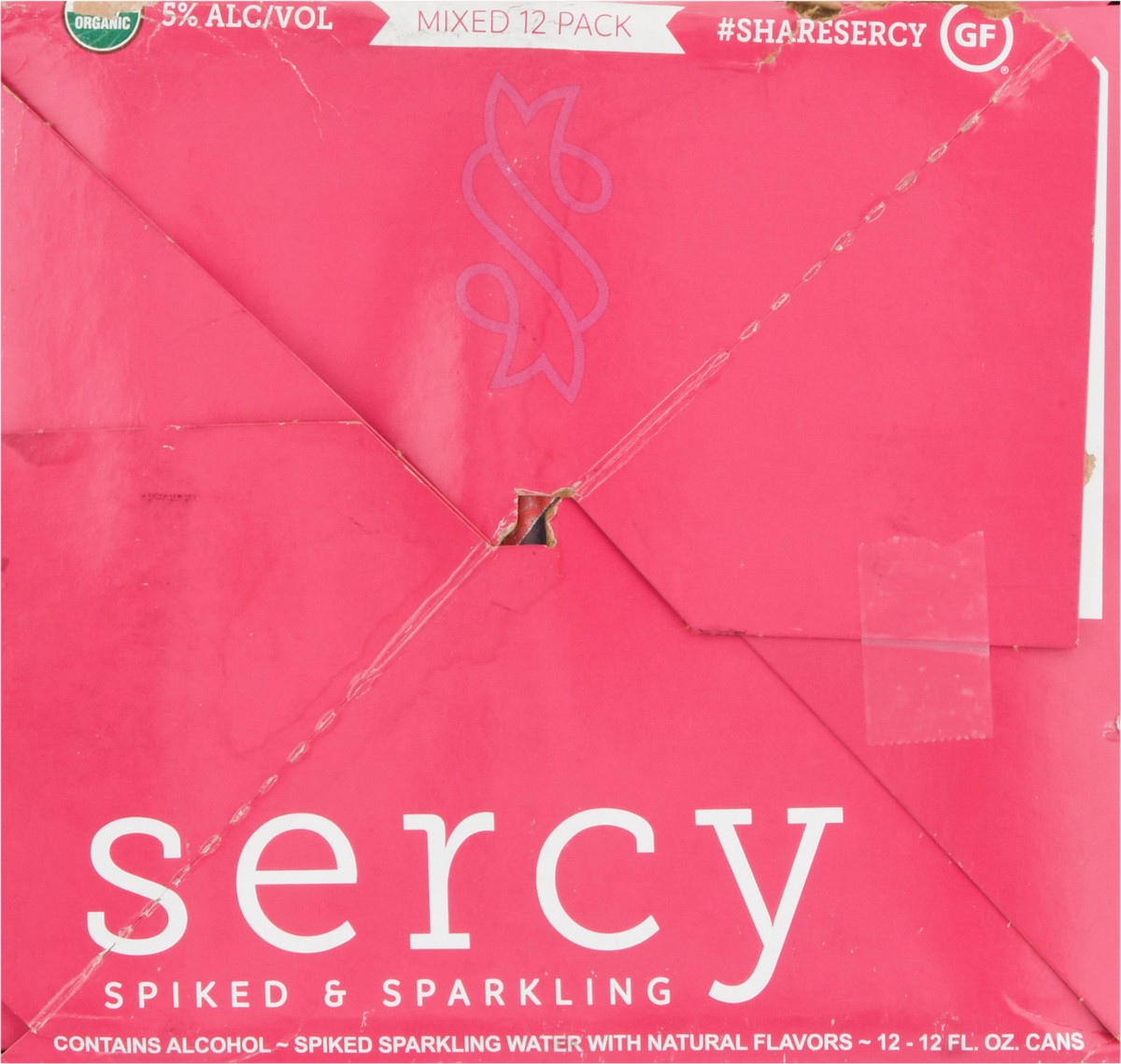 slide 11 of 13, Sercy Spiked & Sparkling Orange Raspberry, Mixed Berry, Cucumber Lime, Peach Lychee Beer 12 - 12 fl oz, 12 ct
