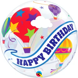 Birthday Hot Air Balloon Ride Bubble Balloon