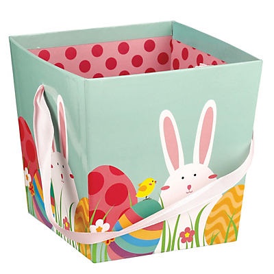 slide 1 of 1, Destination Holiday Small Square Treat Pail - Bunny, 1 ct