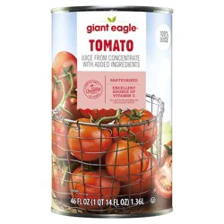 Giant Eagle Tomato 100% Juice- 46 oz